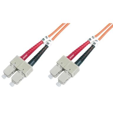 Коммутационный шнур оптический Hyperline FC-D2-62-SC/PR-SC/PR-H-1M-LSZH-OR