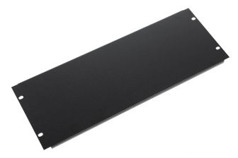 Фальш-панель ЦМО, неперфорированная, 19", 4U, 177х482,6 мм (ВхШ), плоская, для шкафов, цвет: чёрный